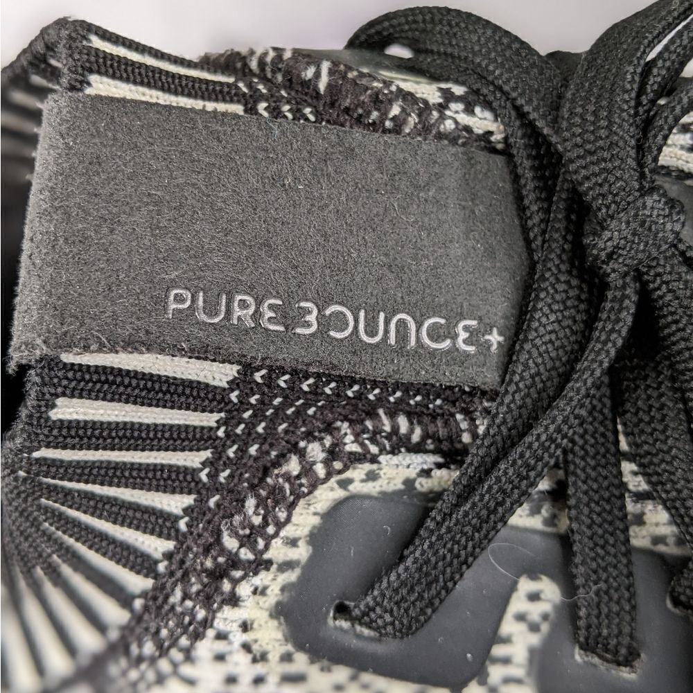 Adidas Mens Purebounce+ Core Black/White/Carbon Running Shoes Sneakers - Picture 7 of 9